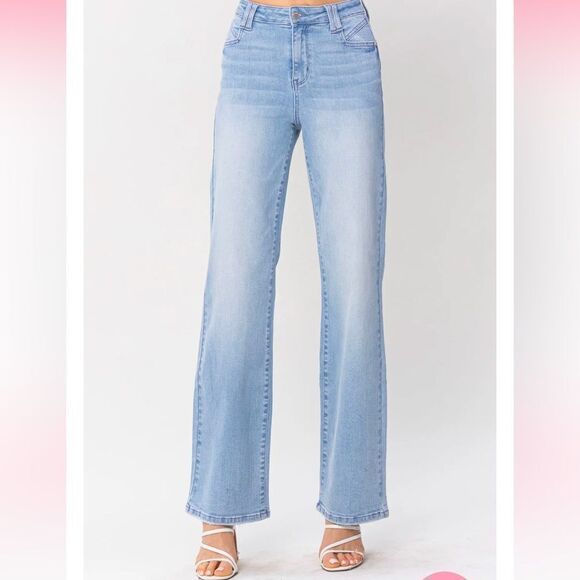NWT- Judy Blue wide leg Jeans - Picture 1 of 6